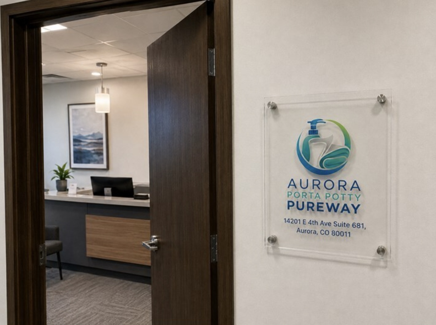Aurora Porta Potty Pureway office entrance