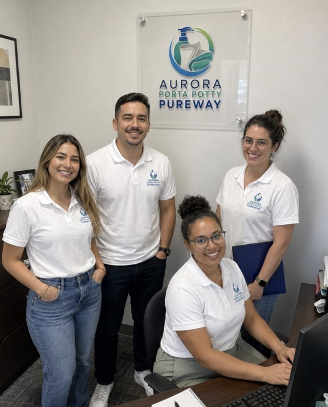 Aurora Porta Potty Pureway team